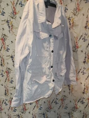 a.n.a Pastel Pink Utility Jacket with Front Pockets